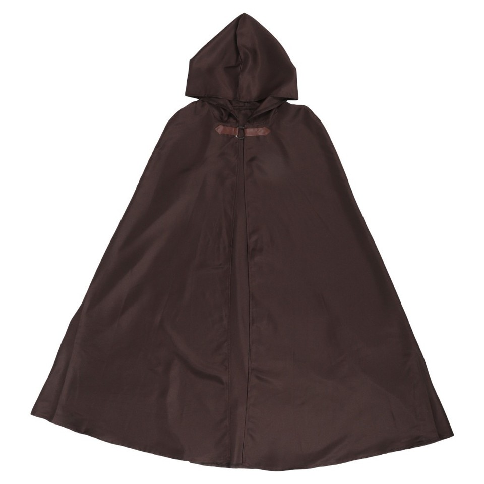 Men Hooded Cloak Adult Medieval Cape with Hood Halloween Hooded ...