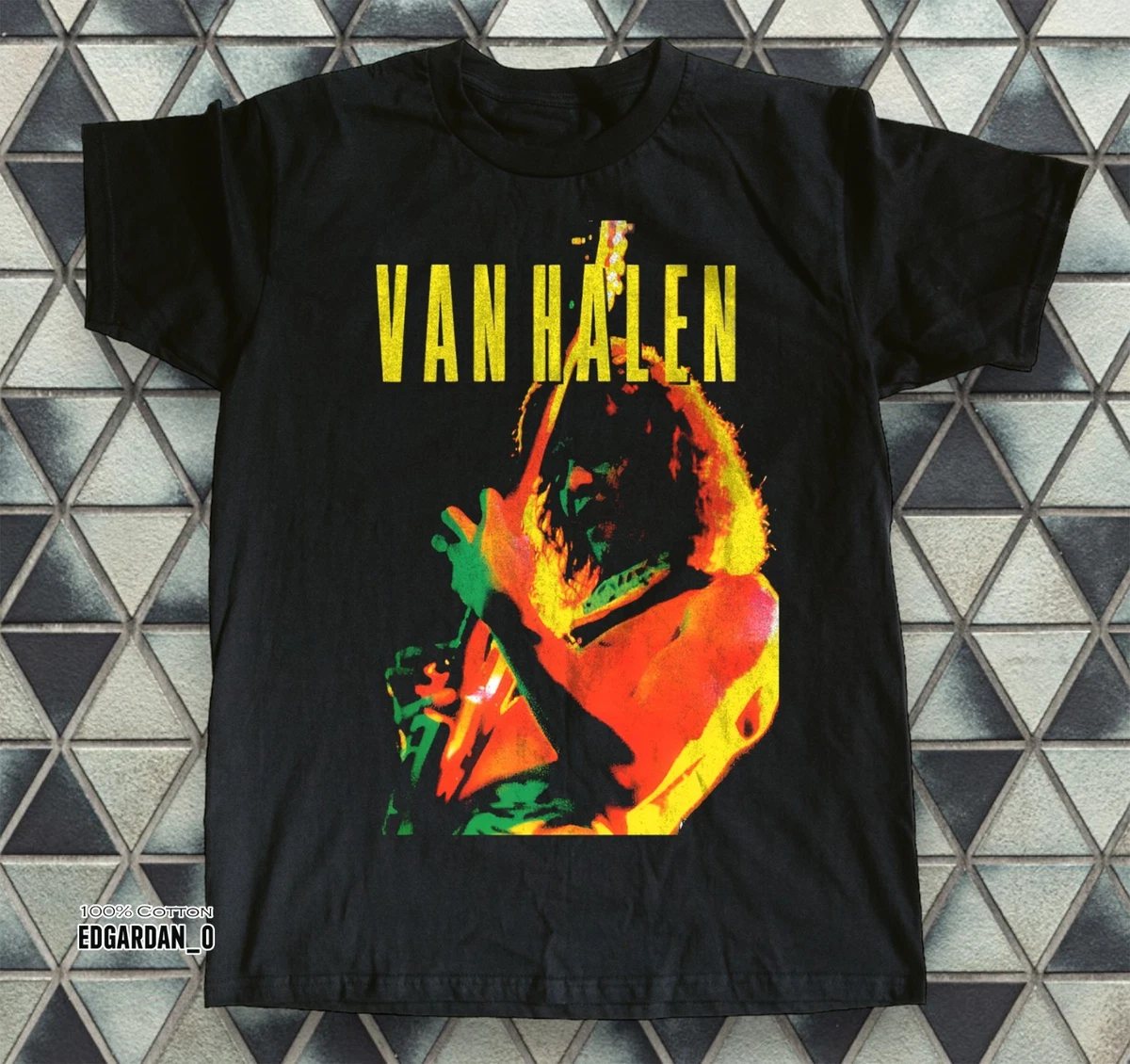 Preços baixos em Camisa de Eddie Van Halen em camisetas masculinas
