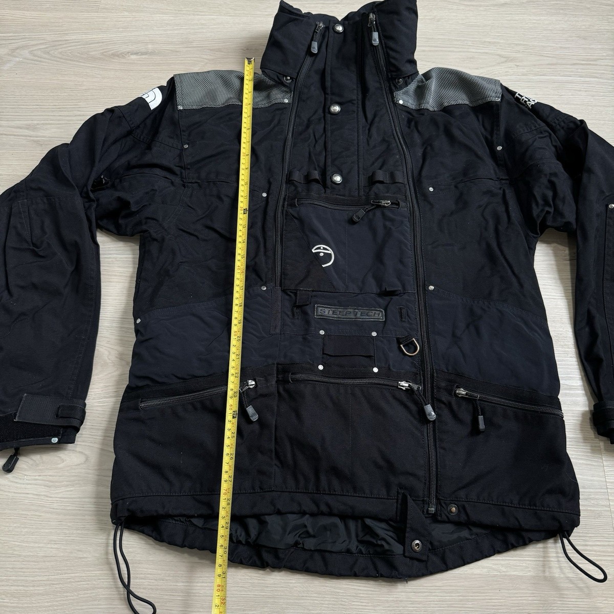 The North Face Steep Tech Jacket Mens Large Black Ski Hooded Scot