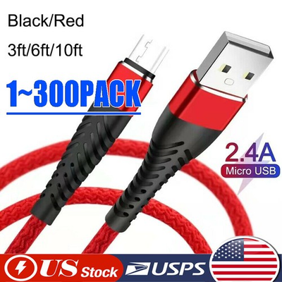 #ad Heavy Duty Micro USB Fast Charger Data Cable Cord For Samsung LOT Android HTC LG $429.99
