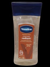 Vaseline Intensive Care COCOA BUTTER RADIANT VITALIZING BODY GEL OIL 6.8 fl oz