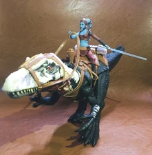Jurassic World Chilantaisaurus with Custom Saddle + Aayla Secura 3.75" Set 1of1