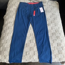 140 Redvanly Men s Kent Golf Pants 32 Inseam - Admiral Blue - Medium - New Tag