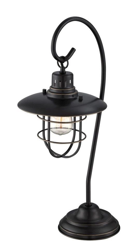 Lámpara de mesa Lite Source LS-21456D/BRZ Lanterna Ii, 10" x 9" x 23" Foto 2 de 4