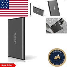 Ultra Slim 320GB External Hard Drive - Sturdy Aluminum, Quick Plug & Play Design