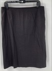 Tahari Womens Gray Cocoa Brown Geometric 2 Piece Suit Skirt Set Size 12 — photo 4