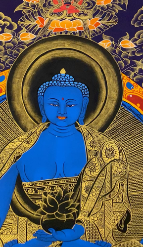 Handpainted Tibetan Chinese Medicine Thangka painting yoga Buddha Thanka Art 1 - Video 1 of 1