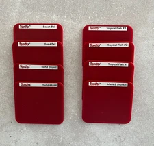 Sizzix Sizzlits Dies 8 Assorted Used Beach Theme