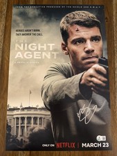 Gabriel Basso ‘The Night Agent' Signed 12x18 Photo 'Peter Sutherland' Beckett