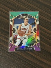 2020-21 Panini Select - Concourse Duncan Robinson #30 Green White Purple Prizm