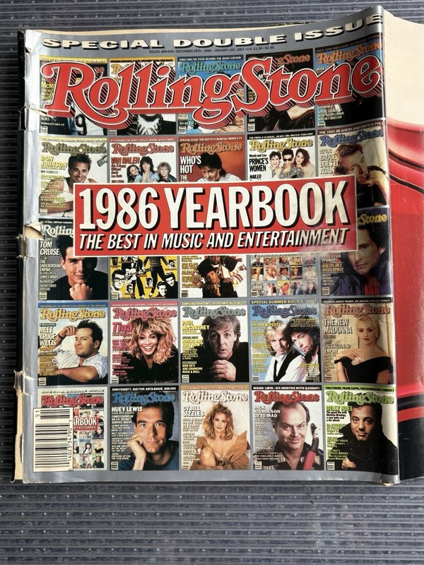 Rolling Stone Magazine 1986 Double Issue Vintage Yearbook