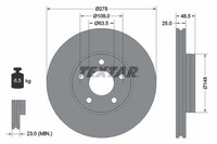 2X Textar 92237703 Bremsscheibe FüR Ford Ford USA Ford Asia/Oceania