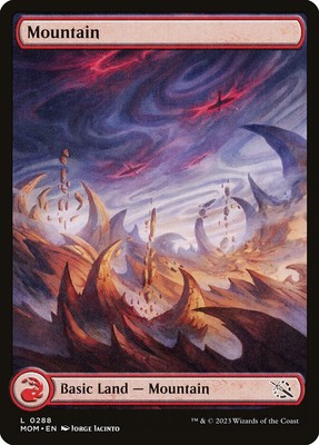 MTG Mountain (288) Full Art ** March of the Machine ** English