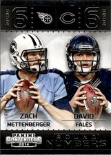 2014 Panini Contenders David Fales / Zach Mettenberger #12 Round Numbers 16F
