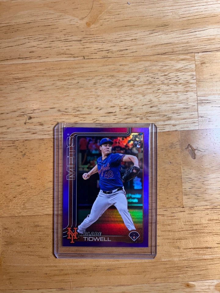 Blade Tidwell 2025 Topps Update Rookie #US22 Purple Foil /250 RC - Image 3 of 3