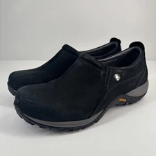 Dansko Patti Women’s US 8.5/EU 39 Black Suede Slip-On Clogs Waterproof Vibram