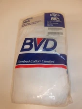 VTG 1992 Men's BVD Briefs 3 Pack Size 36 Pre-shrunk Cotton Tighty Whities