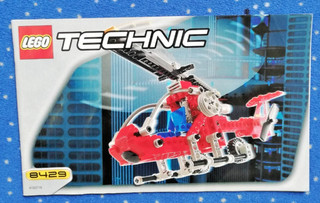 LEGO® Technic 8429 Aero Hawk Elicottero Istruzioni di Costruzione Non Forato 1a 2003 3