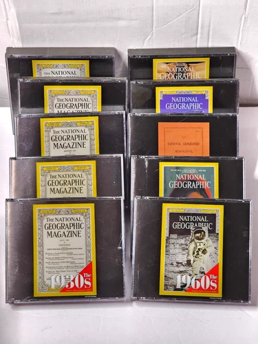 Complete National Geographic CD Rom Box Set 31 Discs Windows 95/985