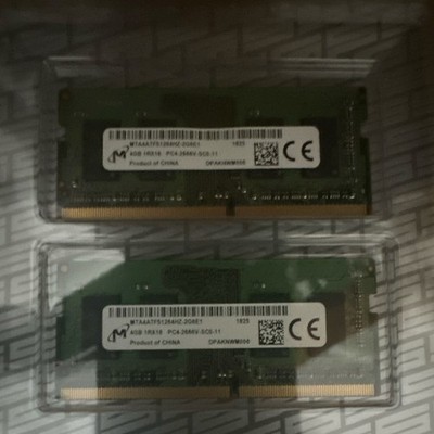 Micron 8GB (2x4GB) DDR4-2666 PC4-2666V SO-DIMM 260-Pin MTA4ATF51264HZ