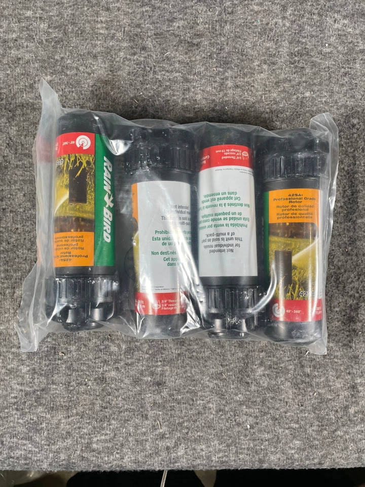Rain Bird 42SA+ Pop-Up Rotor Sprinkler Heads 4 Pack Adjustable 26–38 Ft Spray - Image 2 of 4