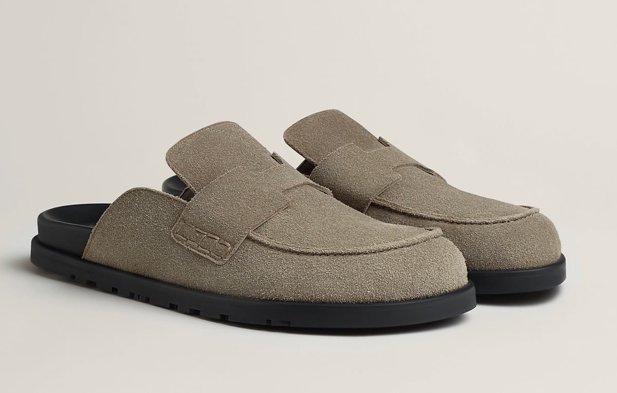 エルメスHermesスエードミュール Likely mule - Brown | Hermès USA