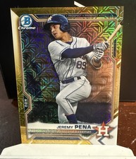 2021 Bowman Chrome Mega Box Prospects Gold Jeremy Pena 42/50 #BCP-190