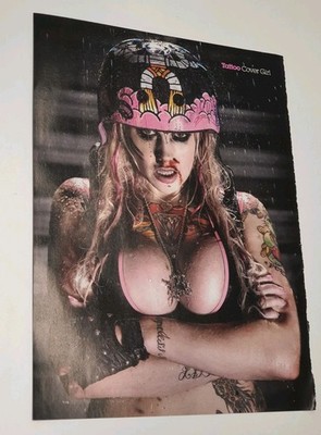 Tattoo - Frau Skaterhelm - Seite  ( 21  x 29 cm ) (R2)
