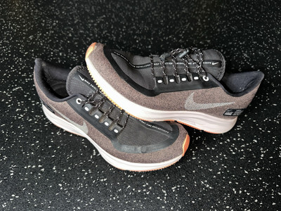 Nike Womens Zoom Winflo Run Shield AO1573-200 Gray Running Shoes Sneakers 