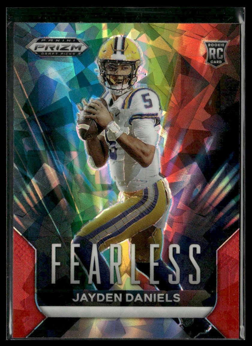 2024 Panini Prizm Draft Picks #F-JD Jayden Daniels Fearless Red Ice