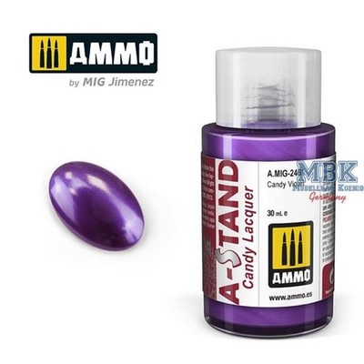 Ammo of MIG AMIG2461 A-STAND Candy Violet - 30ml Enamel Paint for airbr