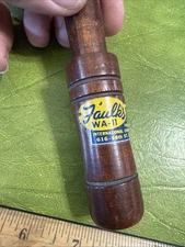 Faulk's Duck Call WA-11 Twice International Champ Lake Charles Very Good Sound