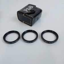 Vivitar P B Close up Lens NO. 1,2,3 With Case and Original Box Series 5
