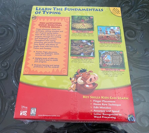 Disney Adventures in Typing with Timon & Pumbaa Ages 6+ PC Windows - Picture 3 of 5
