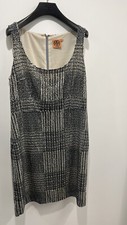 Tory Burch Women's Bristol Sequined Cocktail  Dress black/Grey  UK Size 12