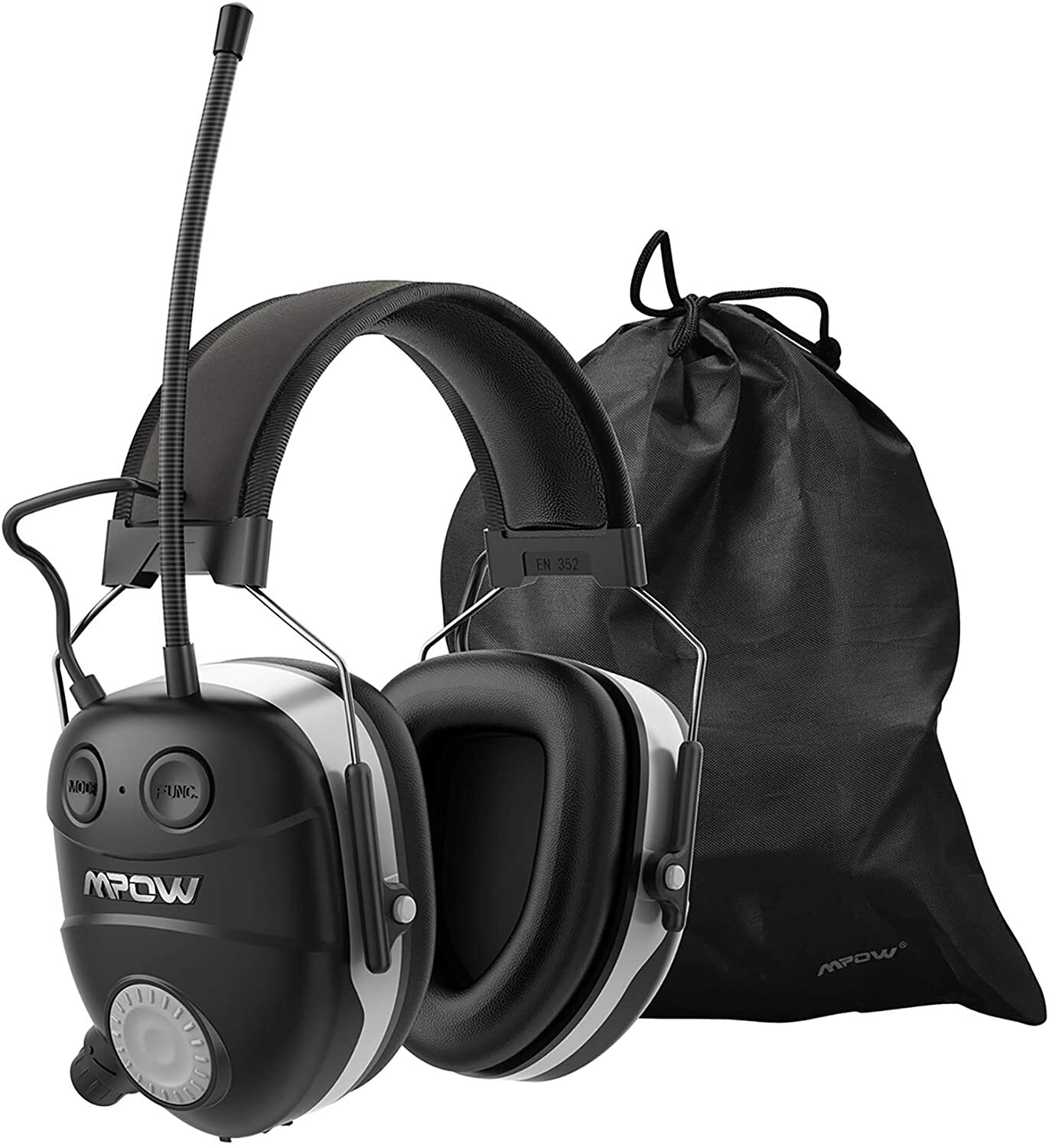 Mpow Ear Defenders with Radio AM/FM Safety Ear Protector Muffs
