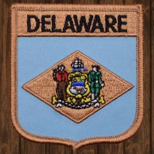 Delaware State Embroidered Patch — Iron On