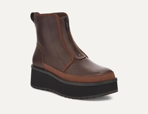 Bota impermeable UGG Cityfunc para mujer con cremallera de cedro quemado, nueva con embalaje original - Imagen 2 de 5