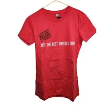 Mi Niña Tortilla Chips Promo T-Shirt Next Level S Red Cotton Blend