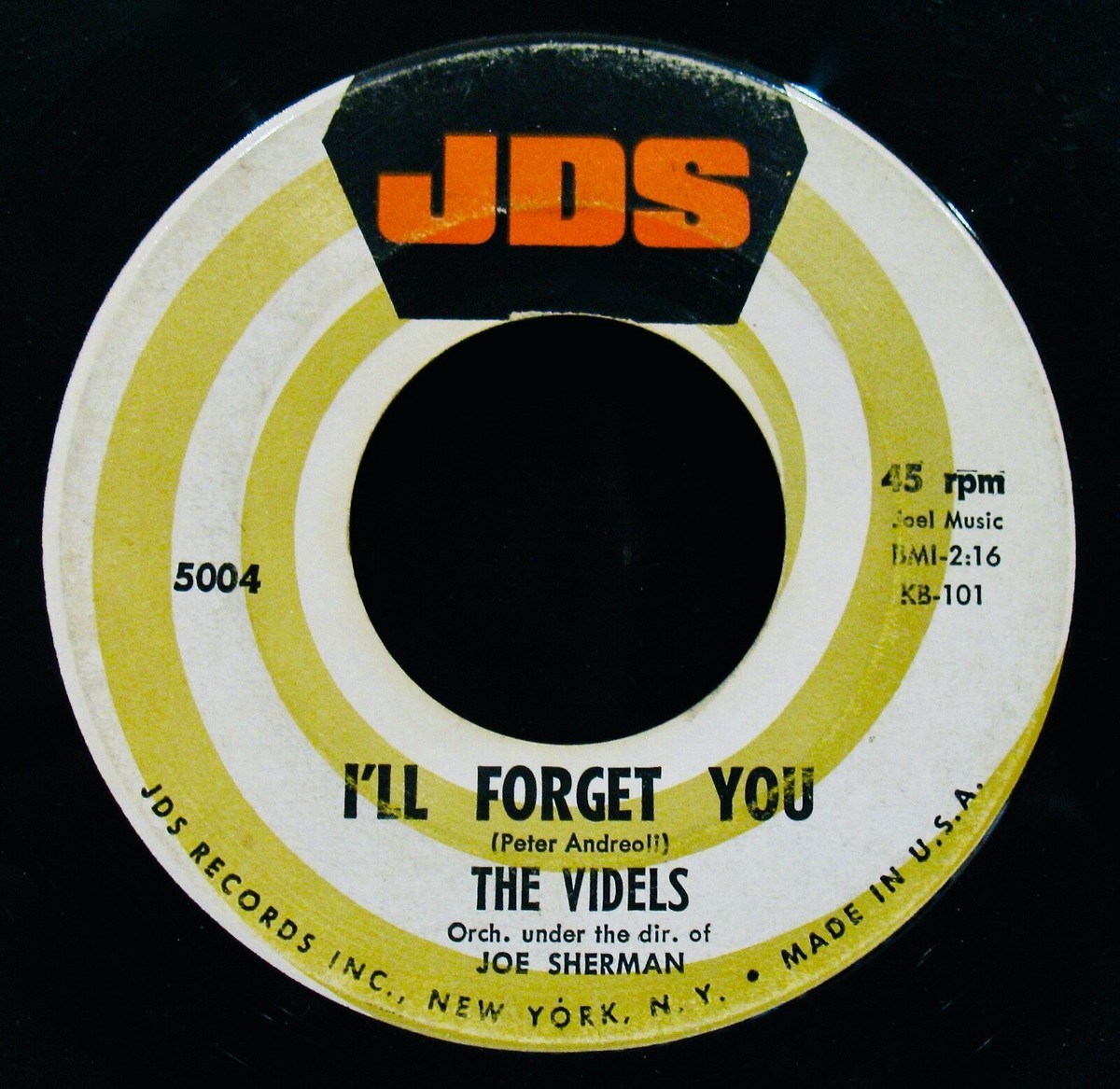 RECOMMENDED RECORDS 紙ジャケ THE VIDELS ✦ Mister Lonely & I'll Forget You~Classic Doo Wop 45