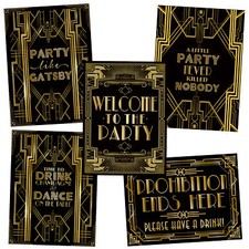 Roaring 20's Poster Photo Booth Props Sign A3 16x12inch