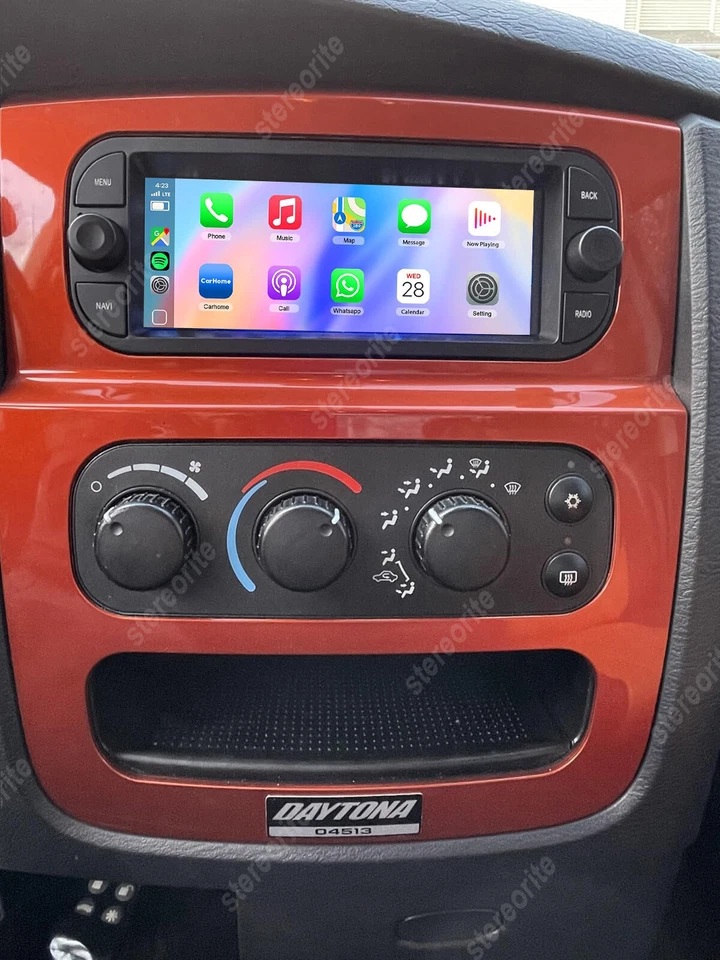 For 2002-04 05 Dodge Ram 1500 2500 3500 Android 14 Carplay Car Stereo Radio GPS Foto 4 de 4