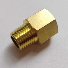 1/4" NPT Female to 1/4 BSPT BSP Male Gauge Sensor Adapter Reducer M763