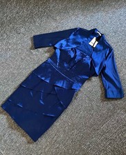 ELISA LANDRI VIA CONDOTTI ABITO VESTITO VOLANT RUCHES CON COPRISPALLA