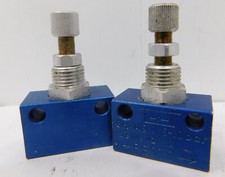Lot of 2 each Festo  GR M5 0.5-10 bar Series 02 92 Flow Control Valves