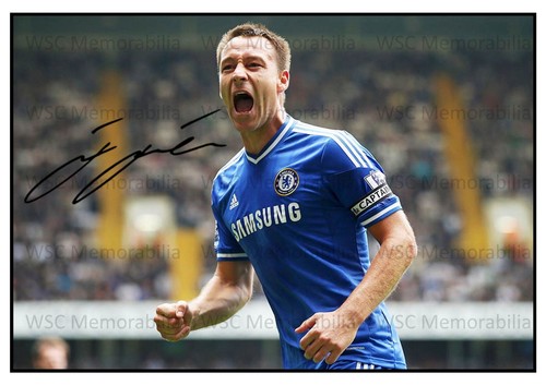 11423. John Terry Signed Pictures A4 Prints Chelsea England Aston Villa Forest