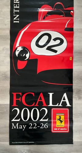 Ferrari Club of America | FCA LA Banner 2002 | 7 foot x 2 foot | 250 TR Original - Picture 2 of 3