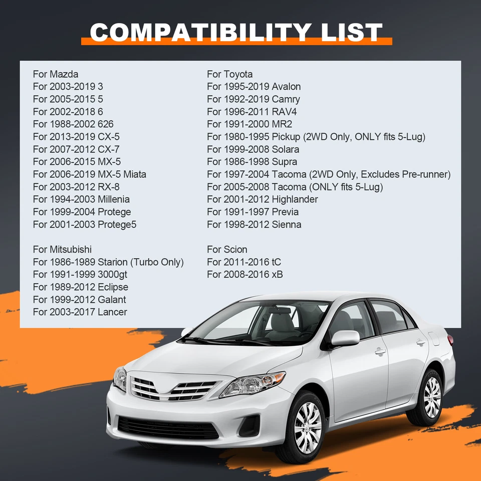 4Pcs 12x1.5 Wheel Spacers 1" For 1995-2015 Toyota Tacoma Sienna Highlander 5x4.5 - Image 3 of 4