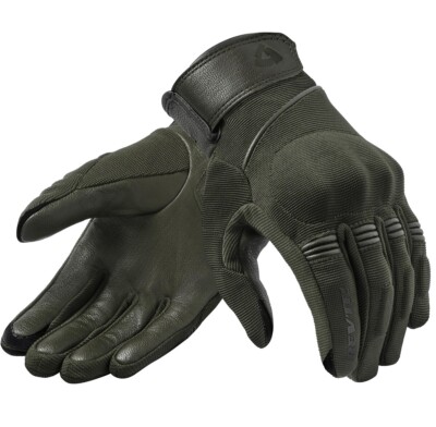 REV'IT FLY URBAN OLIVE GREEN GREEN MOTORCYCLE GLOVES SIZE XXL APPROVED