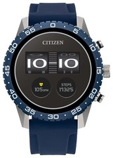 Citizen CZ Smart Touchscreen Blue Silicone Smart Watch 44MM MX1018-06X